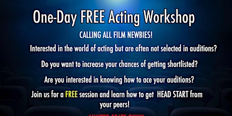 One Day FREE Acting Workshop primary image