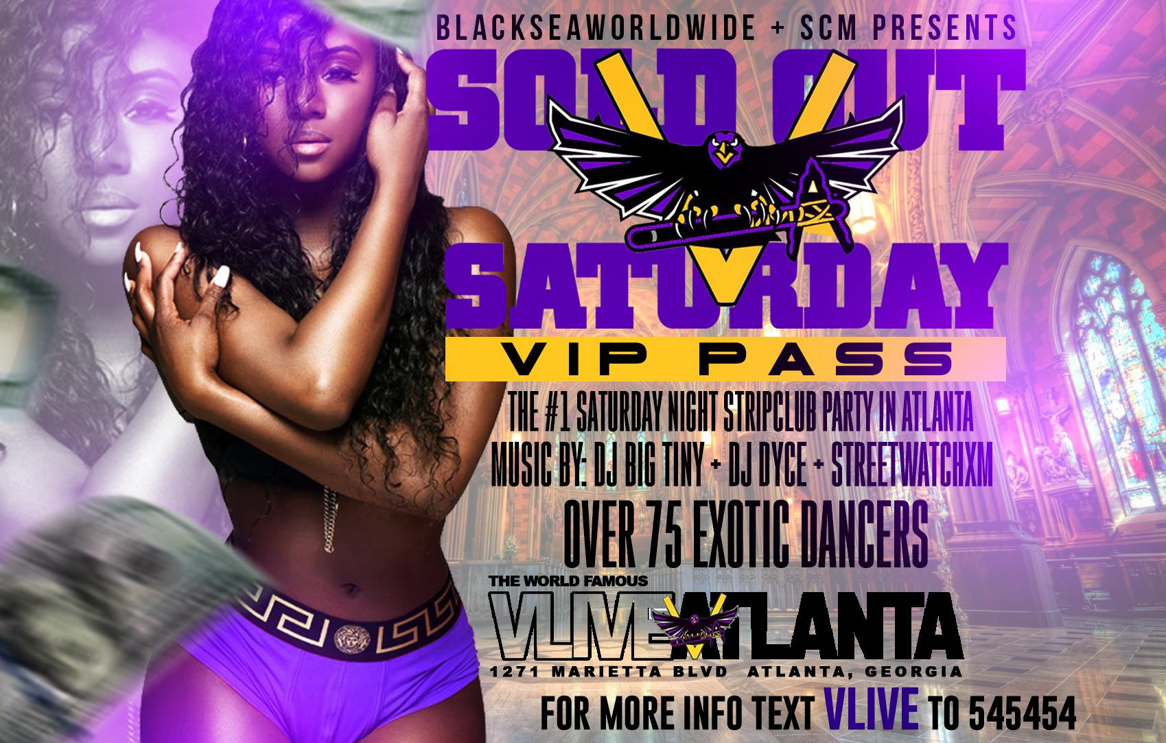 FREE BDAY and/or BACHELOR PARTY + VIP TABLE - THIS SATURDAY @ V-LIVE ATL