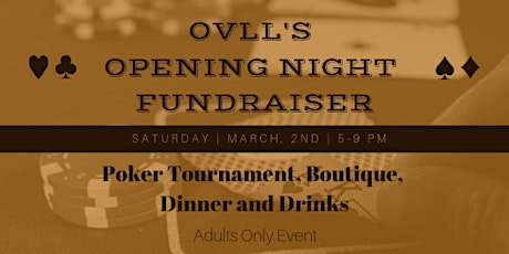 OVLL Adult Opening Night: Poker Tournament and Fundraiser primary image