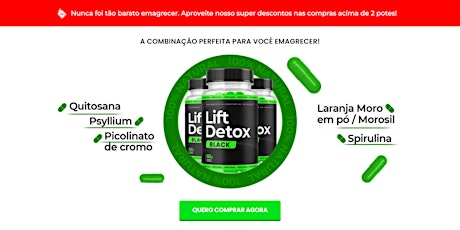 Lift Detox Black com menor preço aqui