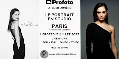 Logo for event Atelier lumière Profoto - Le portrait en studio