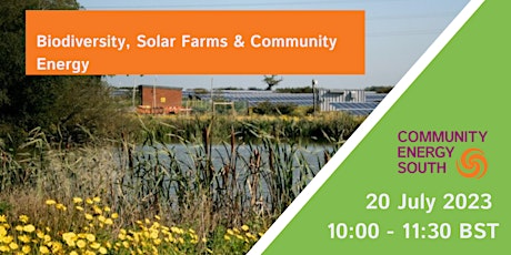 Biodiversity, Solar Farms and Community Energy primary image