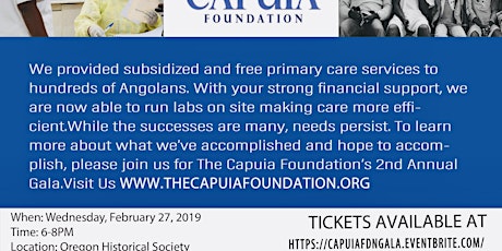 CAPUIA FOUNDATION 2ND ANNUAL GALA primary image