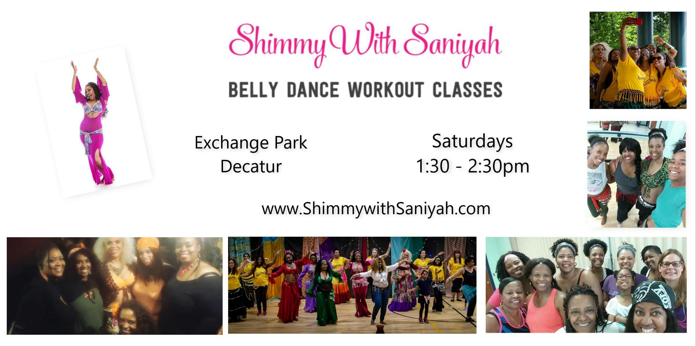 Shimmy with Saniyah Belly Dance Workout Classes - Exchange Park - Decatur