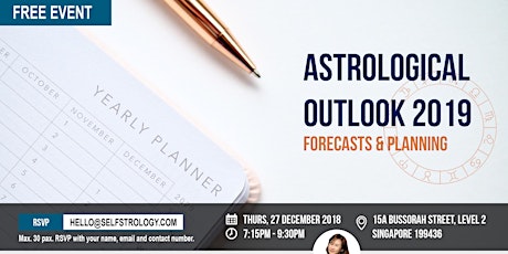 [FREE EVENT] ASTROLOGICAL OUTLOOK 2019 primary image