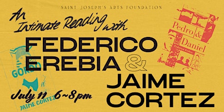 Primaire afbeelding van An Intimate Reading with Federico Erebia & Jaime Cortez