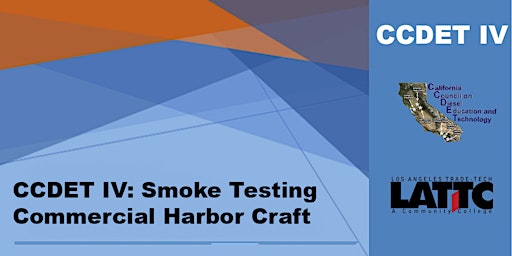 Hauptbild für CCDET IV: Smoke Testing Commercial Harbor Craft