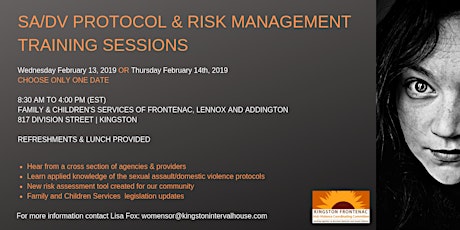 KFACC SA/DV Protocol & Risk Assessment Training Session  primary image