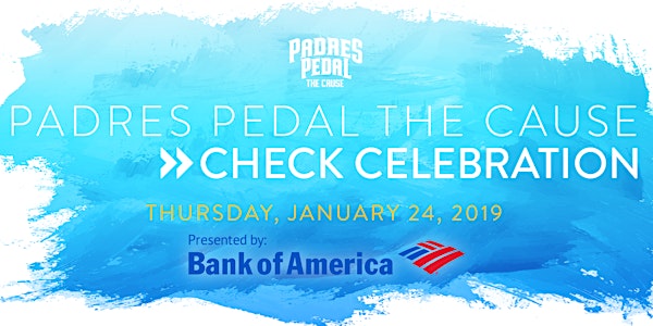 Padres Pedal the Cause Annual Check Celebration