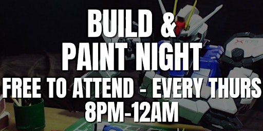 Imagem principal do evento Build and Paint Night - Every Thursday at Flynn's Arcade