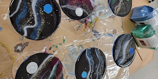 Galaxy Resin Coasters - Enchanted Lake primary image