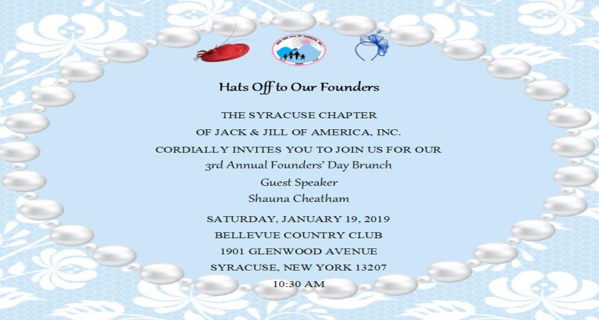 3rd Annual Founders Day Brunch 19 Jan 2019