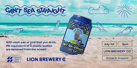 Imagem principal de Can't Sea Straight - Beer Launch Party to Clean the Ocean