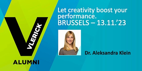 VLERICK BRUSSELS CAMPUS - PROGRESS CLUB - Let creativity boost performance primary image