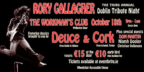 Third Rory Gallagher Dublin Tribute Night primary image