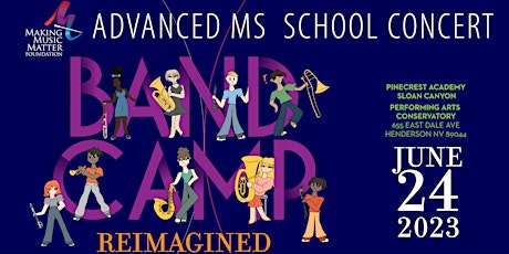 Primaire afbeelding van Band Camp Reimagined   - Advanced MIDDLE SCHOOL Band Concert