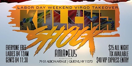 09.03 | KULCHA SHOCK | Labor Day Weekend VIRGO takeover | Everyone FREE primary image
