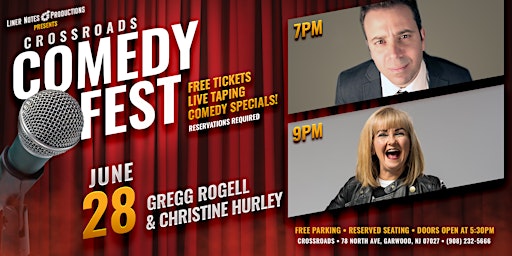 Crossroads Comedy Fest Day #6  w/ Gregg Rogell & Christine Hurley primary image