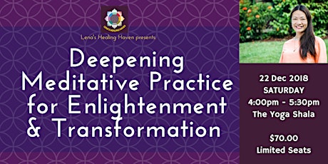 Workshop: Deepening Meditative Practice for Enlightenment and Transformation  primary image