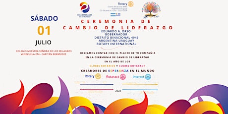 Hauptbild für CEREMONIA DE CAMBIO DE LIDERAZGO