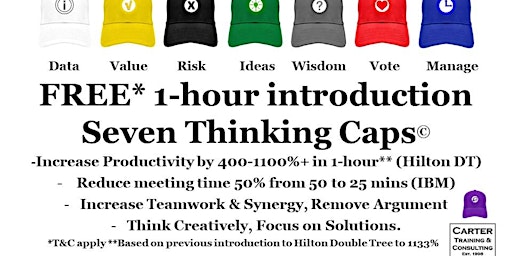 1 HOUR FREE INTRODUCTION to  Seven Thinking Caps training primary image