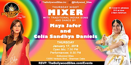 MIXER with LIVE Performances by Celia Sandhya Daniels &  Maya Jafer primary image