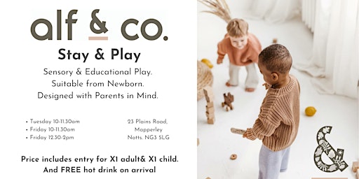 Imagem principal do evento Stay & Play - Sensory & Educational Play from Newborn - PreSchool.