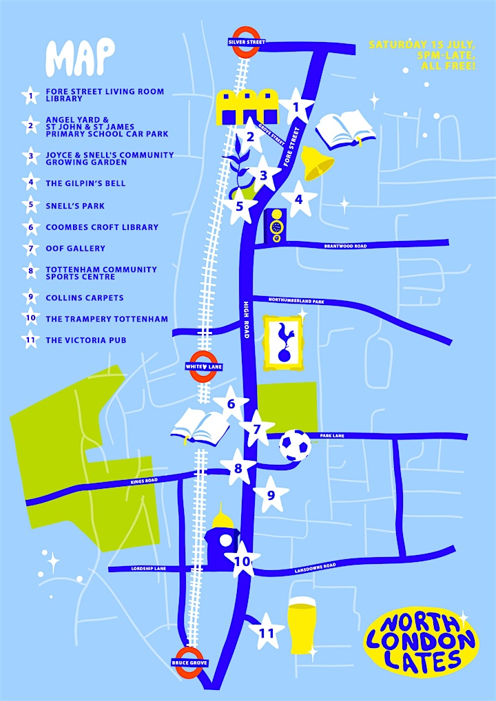 north london lates venues map