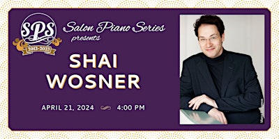 Image principale de Shai Wosner- Salon Piano Series