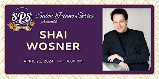 Imagen principal de Shai Wosner- Salon Piano Series