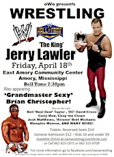 oWo Wrestling presents WWE Hall of Famer Jerry the King Lawler! primary image