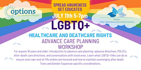 LGBTQ  Healthcare and Deathcare Rights: Advance Care Planning primary image