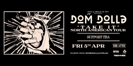 Dom Dolla- Take It North American Tour - Tampa 4.5.19 primary image