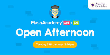 FlashAcademy and Anderton Park Open Afternoon primary image