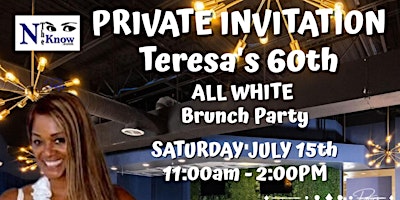 Teresa's 60th Birthday Brunch Party July.15@11am primary image