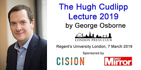 Hugh Cudlipp Lecture 2019 - George Osborne primary image
