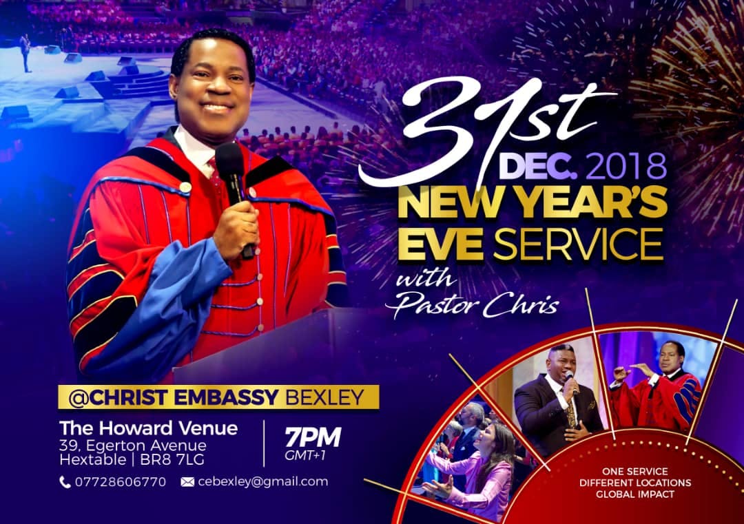 31st Night Service with Pastor Chris @ Christ Embassy Bexley Church 