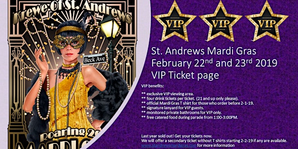 St. Andrews Mardi Gras VIP Tickets