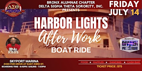 Bronx Alumnae Harbor Lights After Work Boat Ride primary image