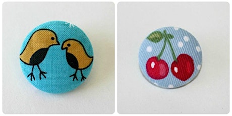 Crafternoons for Library Folks - Fabric Button Brooches primary image