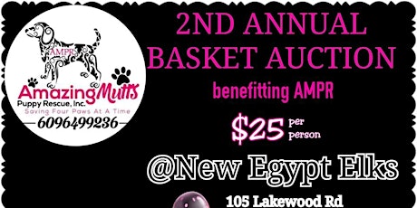 Amazing Mutts Puppy Rescue 2nd Annual Basket Auction primary image