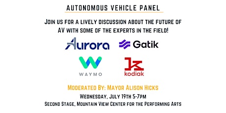 Primaire afbeelding van Autonomous Vehicle Panel - Presented by The 8th Annual Technology Showcase