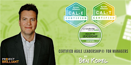 Imagem principal do evento Certified Agile Leadership Essentials/Teams