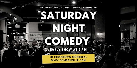 Live Stand Up English Comedy Shows Montreal at Comedy Club Montreal (9 PM)