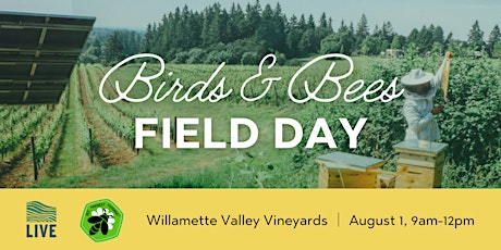 Imagen principal de Birds & Bees: A LIVE and Bee Friendly Wine Field Day