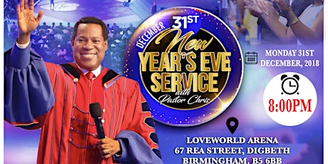 December 2018 Special New Year's Eve Service with Pastor Chris primary image