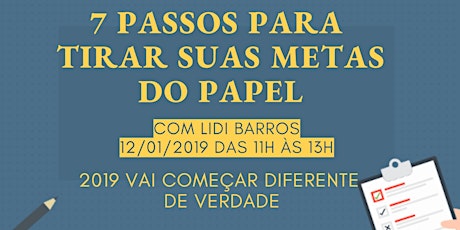 Imagem principal do evento Palestra: 7 passos para tirar suas metas do papel