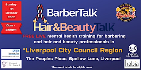 Primaire afbeelding van BarberTalk/Hair&Beauty Talk LIVE-Liverpool - Sunday 1st October 2023 10AM