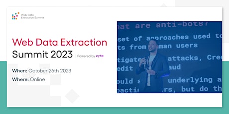 Web Data Extraction Summit 2023 VIRTUAL primary image