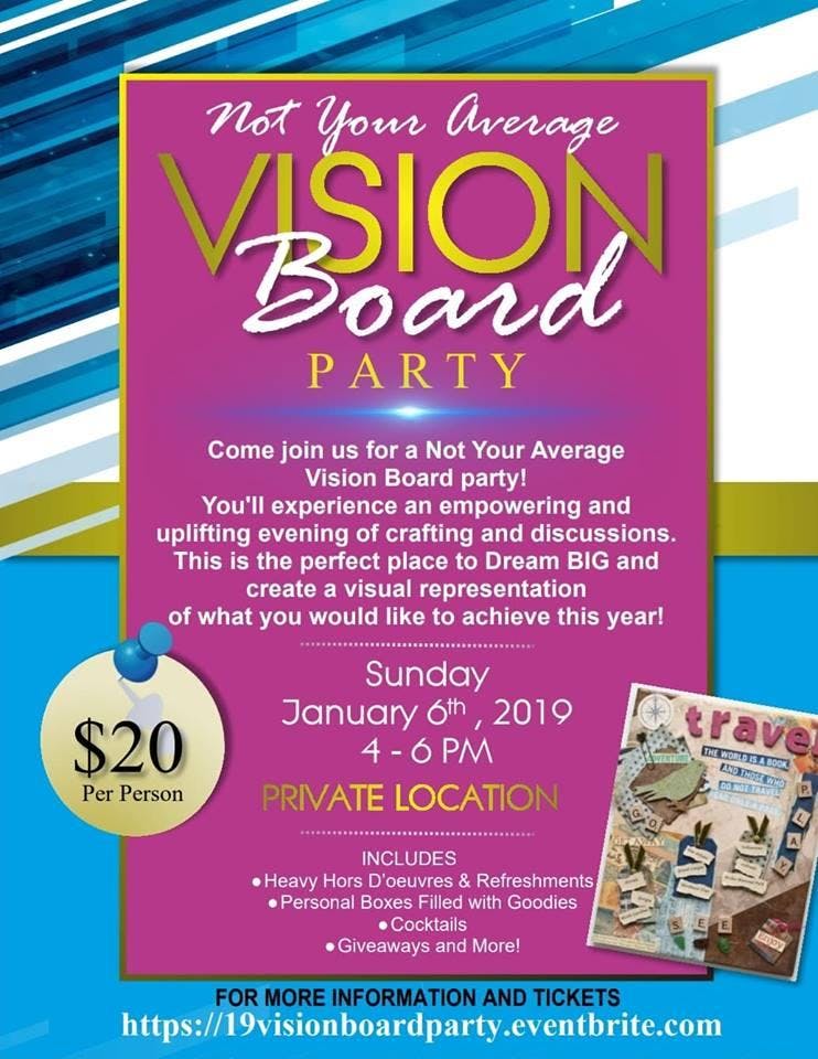 Not Your Average VISION BOARD PARTY! 